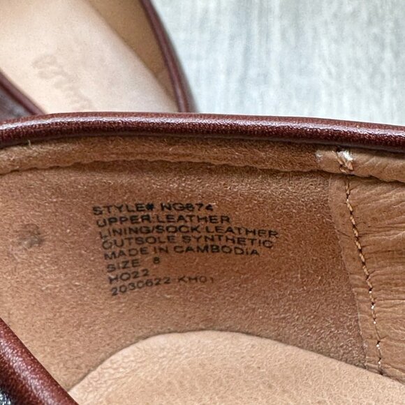 Madewell The Bradley Chunky Lugsole Loafer Women Sz 8 Leather Chunky Cherry Wood - Picture 11 of 13